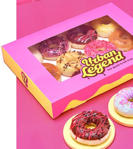 pink donut boxes