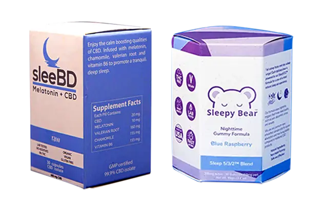 Customized CBD Dissolvable Sleep Tablets Boxes