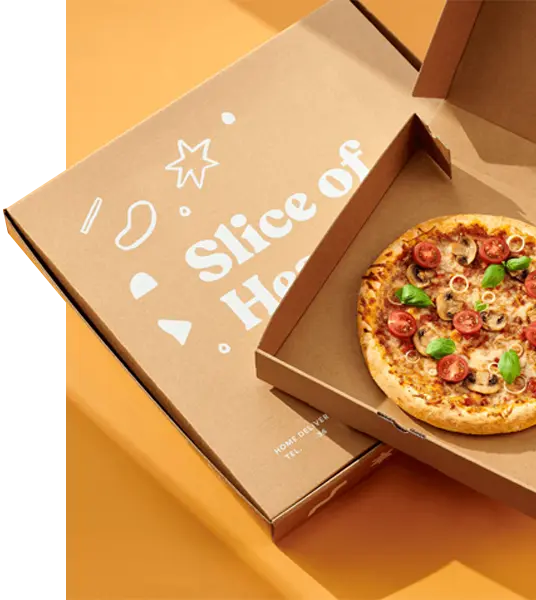 Custom Printed Brown Pizza Boxes