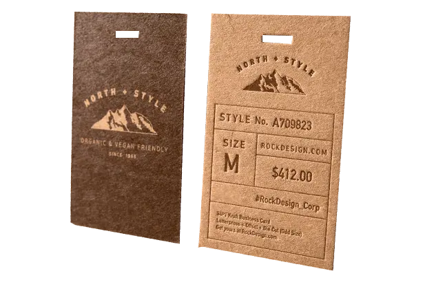 custom kraft paper tags