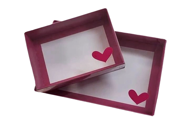 presentation boxes with clear lids