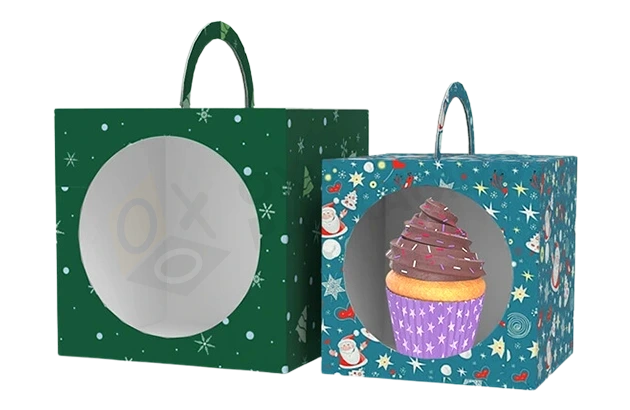 wholesale christmas cupcake boxes