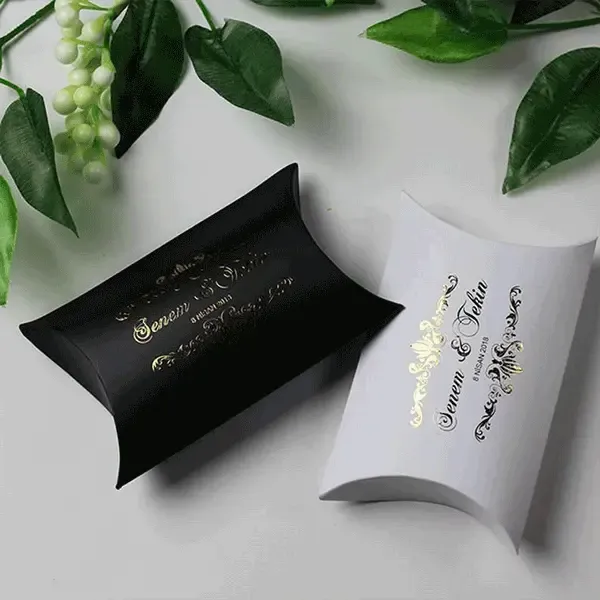 custom black pillow packaging