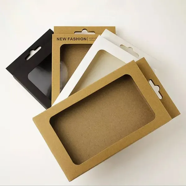 Printed Kraft Window Boxes