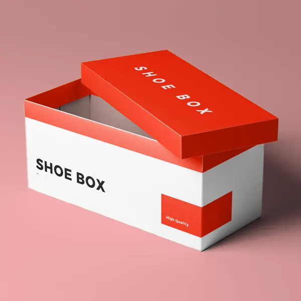 white shoe boxes with lids