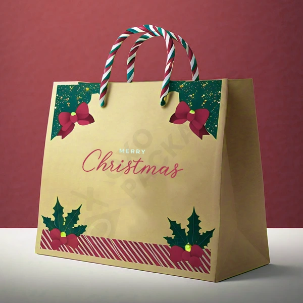 customized christmas paper bags