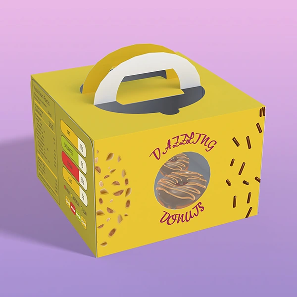 Packaging boxes for donut