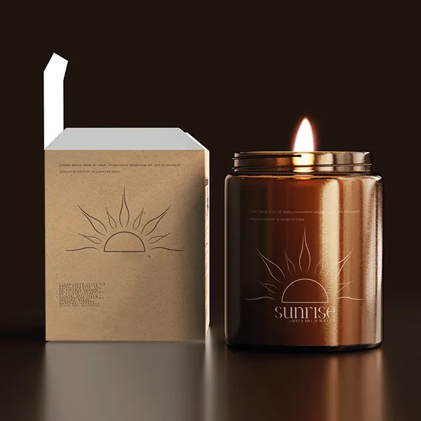 kraft candle box