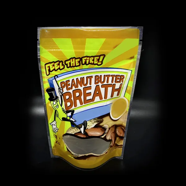 peanut butter breath mylar bags packaging