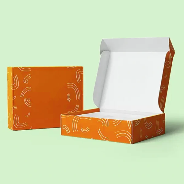 personalized orange mailer boxes