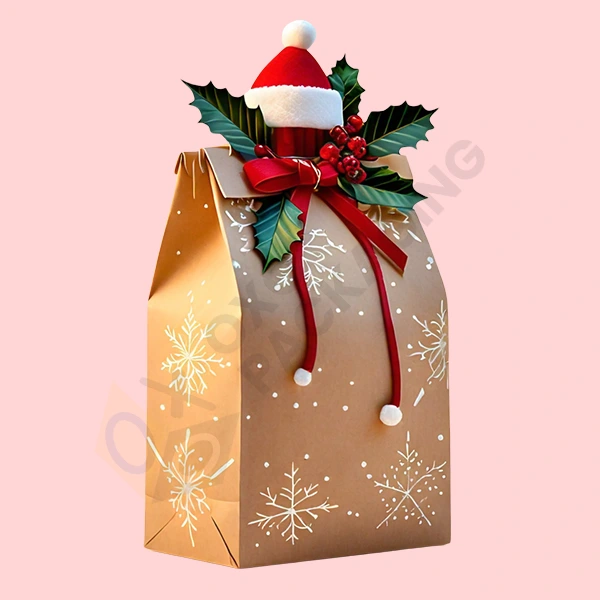 printed christmas paper bags