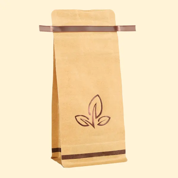 custom tin tie kraft bags bulk